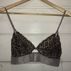 NWT free people Cheetah and lavender bralette